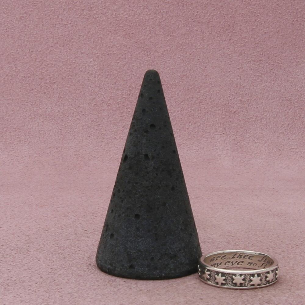 sterling silver celestial stars band ring size 6 - Picture 2 of 3